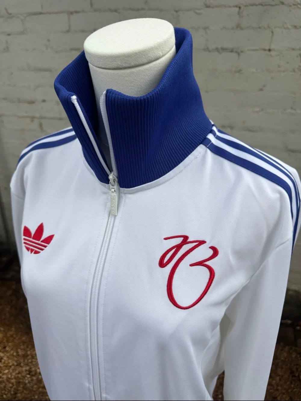 adidas Originals x Jude Bellingham Track Top Jacket White Blue Size M - Picture 10 of 16
